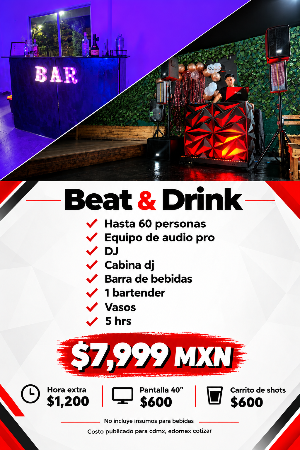 beat & drink fiesta y dj
